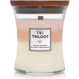 Woodwick Island Getaway Medium Duftlys 275g