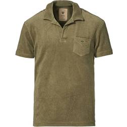 Oas Short Sleeve Terry Polo Khaki