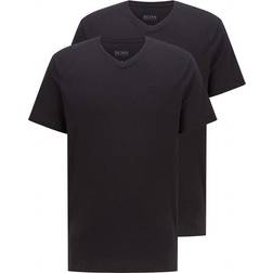 HUGO BOSS V-Neck T-shirt 2- Pack - Black