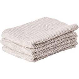 Zone Denmark Knitted 3-pack Diskduk Beige, Grå (27x27cm)