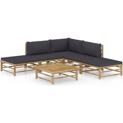 vidaXL 3058188 Loungeset, 1 Bord inkl. 3 Soffor
