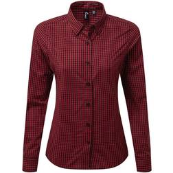 Premier Maxton Check Shirt Met Lange Mouwen - Zwart/Rood