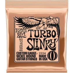 Ernie Ball P02224 Turbo Slinky Nickel Wound Electric Guitar Strings 9.5-46 Gauge