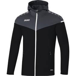 JAKO Champ 2.0 Hooded Jacket Unisex - Black/Anthracite