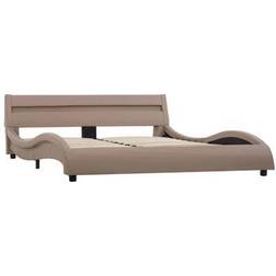 vidaXL Bed Frame with LED 57cm Sängram 140x200cm