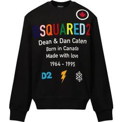 DSquared2 Kid's Rainbow Sweatshirt - Black (DQ0533D00G4JDQ900)