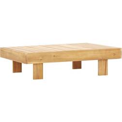 vidaXL Solid Acacia Wood Couchtisch 60x100cm