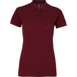 ASQUITH & FOX Performance Blend Poloshirt Korte Mouwen Bourgogne