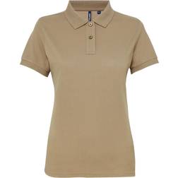 ASQUITH & FOX Performance Blend Poloshirt met Korte Mouwen Khaki