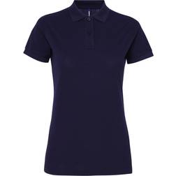 ASQUITH & FOX Women's Short Sleeve Performance Blend Polo Shirt - Navy