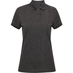 ASQUITH & FOX Performance Blend Poloshirt met Korte Mouwen Houtskool