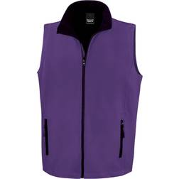 Result Printable Softshell Bodywarmer - Purple/Black