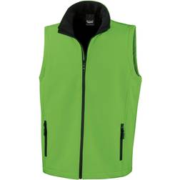 Result Printable Softshell Bodywarmer - Vivid Green/Black