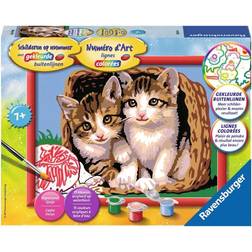 Ravensburger Painting by Numbers Kittens in a Basket