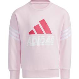 Adidas Kid's Graphic Crew Neck Sweatshirt - Clear Pink (H40250)