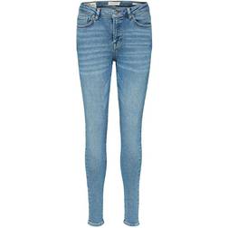 Selected Super Stretchig Skinny Fit Jeans - Blue/Medium Blue Denim