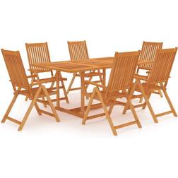 vidaXL 3059540 Ensemble repas de patio, 1 Table incluse 6 Chaises