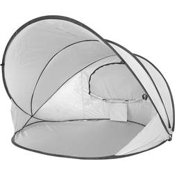Deryan Tenda de spiaggia Luxury Pop Up XXL Argento grigio argento