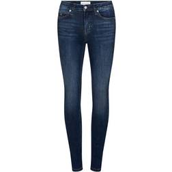 Calvin Klein Mid Rise Skinny Jeans - Mid Blue