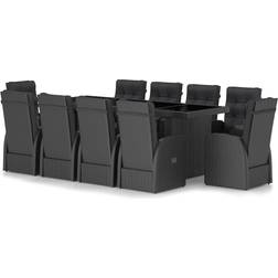 vidaXL 3059351 Matgrupp, 1 Bord inkl. 10 Stolar