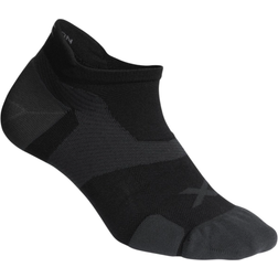 2XU Vectr Cushion No Show Socks Unisex - Black/Titanium