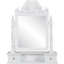 vidaXL Vanity Makeup White Dressing Table 12.5x60cm