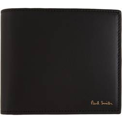 Paul Smith Men's Multi Stripe Bifold Wallet - Black