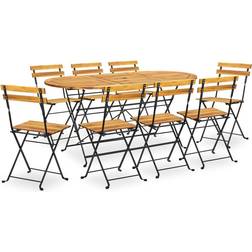 vidaXL 3058158 Essgruppe, 1 Tisch einschl. 8 Stühle