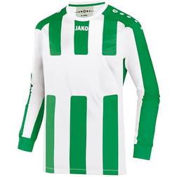 JAKO Milan L/S Jersey Kids - White/Sport Green