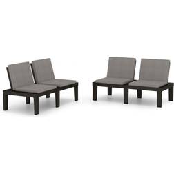 vidaXL 3059826 2-pack Havebænk