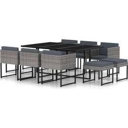 vidaXL 313101 Essgruppe, 1 Tisch einschl. 6 Stühle