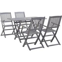vidaXL 278921 Juego de comedor de patio, 1 Mesa incl. 4 Sillas