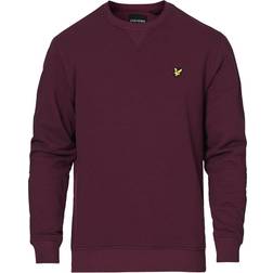 Lyle & Scott Cotton Crew Neck Sweatshirt - Burgundy