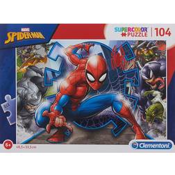 Clementoni Supercolor Puzzle Marvel Spider Man 104 Bitar