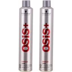 Schwarzkopf Osis+ Freeze Hairspray 500ml 2-pack
