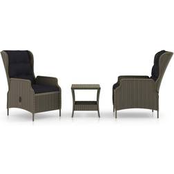 vidaXL 3060150 Loungesæt, 1 borde inkl. 2 stole