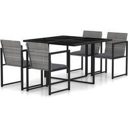 vidaXL 313117 Ensemble repas de patio, 1 Table incluse 4 Chaises