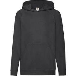 Fruit of the Loom Kid's Lightweight Hooded Sweatshirt - Black