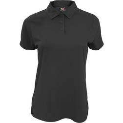 Fruit of the Loom Moisture Wicking Lady-Fit Performance Polo Shirt - Black