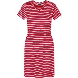Regatta Women's Havilah Jersey Coolweave Dress - True Red White Stripe