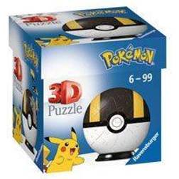 Ravensburger Pokemon 3D Puzzle Pokéballs Ultra Ball 54 Bitar