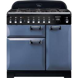 Rangemaster ELA90DFFSB/ Elan Deluxe 90cm Dual Fuel Stone Blue