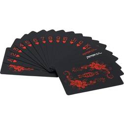 Card Game Poker Size Black - Red