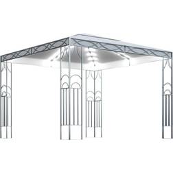 vidaXL Gazebo with String Lights 3x3 m