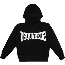 DSquared2 Kid's Boxer Logo Hooded Sweatshirt - Black (DQ0071D005UJDQ900)
