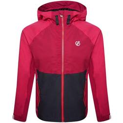 Dare 2b Kid's In the Lead II Hooded Waterproof Jacket - Duchess Pink/Berry Pink (DKW420-ET8)