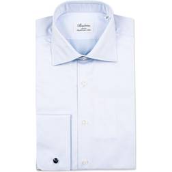 Stenströms Slimline Double Cuff Shirt - Blue