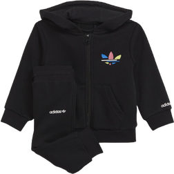 adidas Infant Adicolor Full Zip Hoodie Set - Black (H25229)