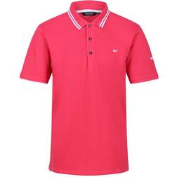 Regatta Talcott II Pique Polo Shirt - Bright Pink/White