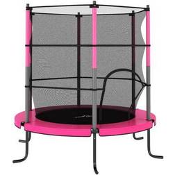 vidaXL Set Trampolino con Rete di Sicurezza Rotondo 140x160 cm Blue